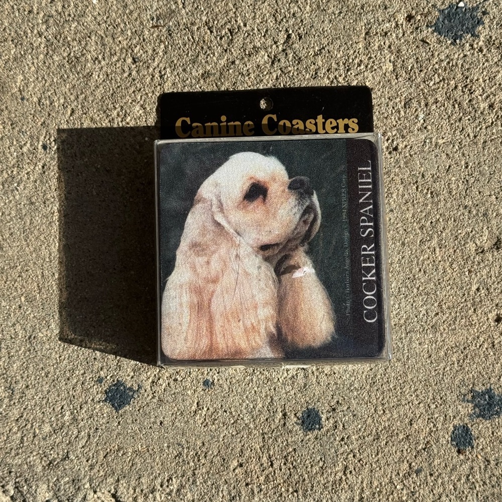 Cocker Spaniel Canine Coasters 1994